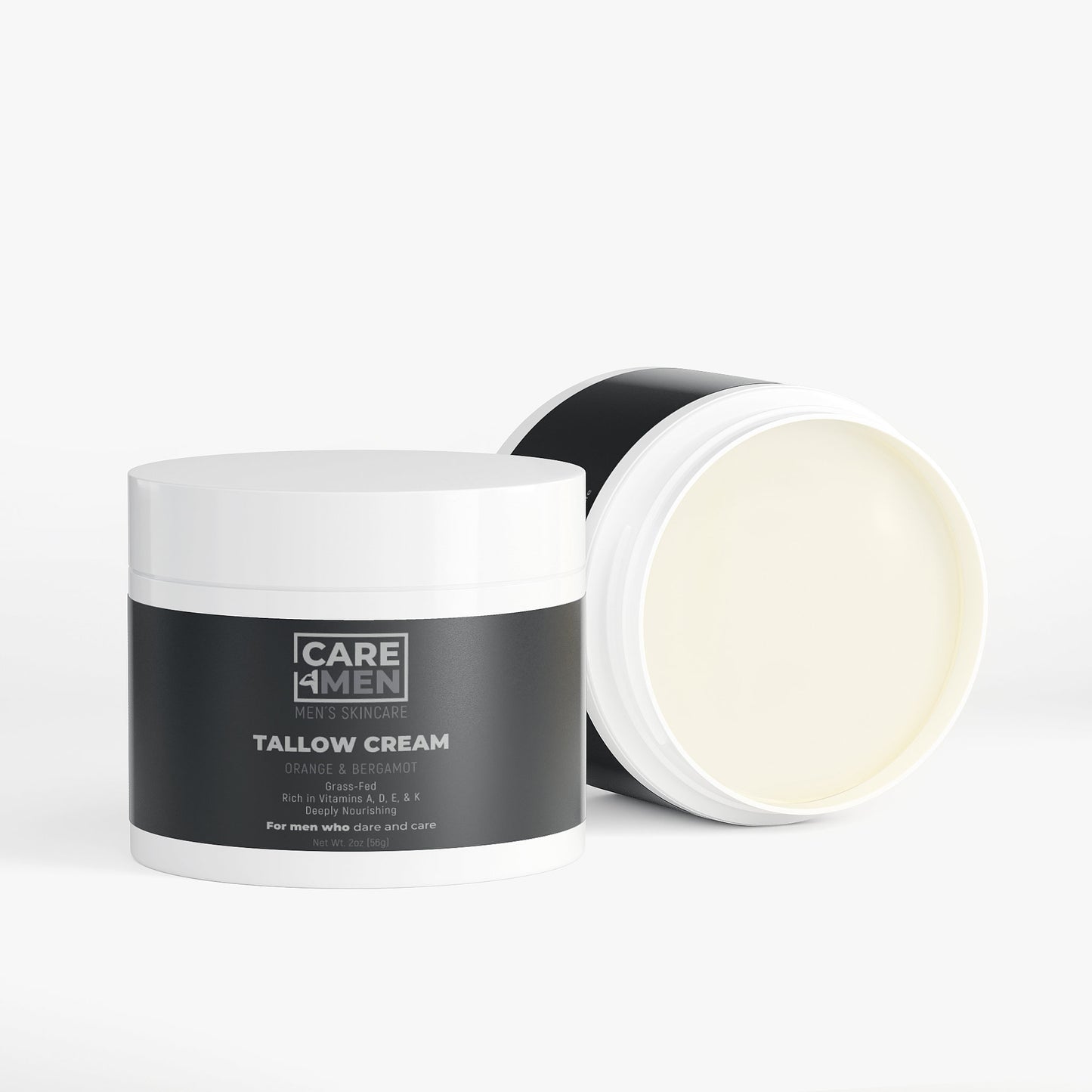 Tallow Cream Orange & Bergamot by Care4Men — label view 5