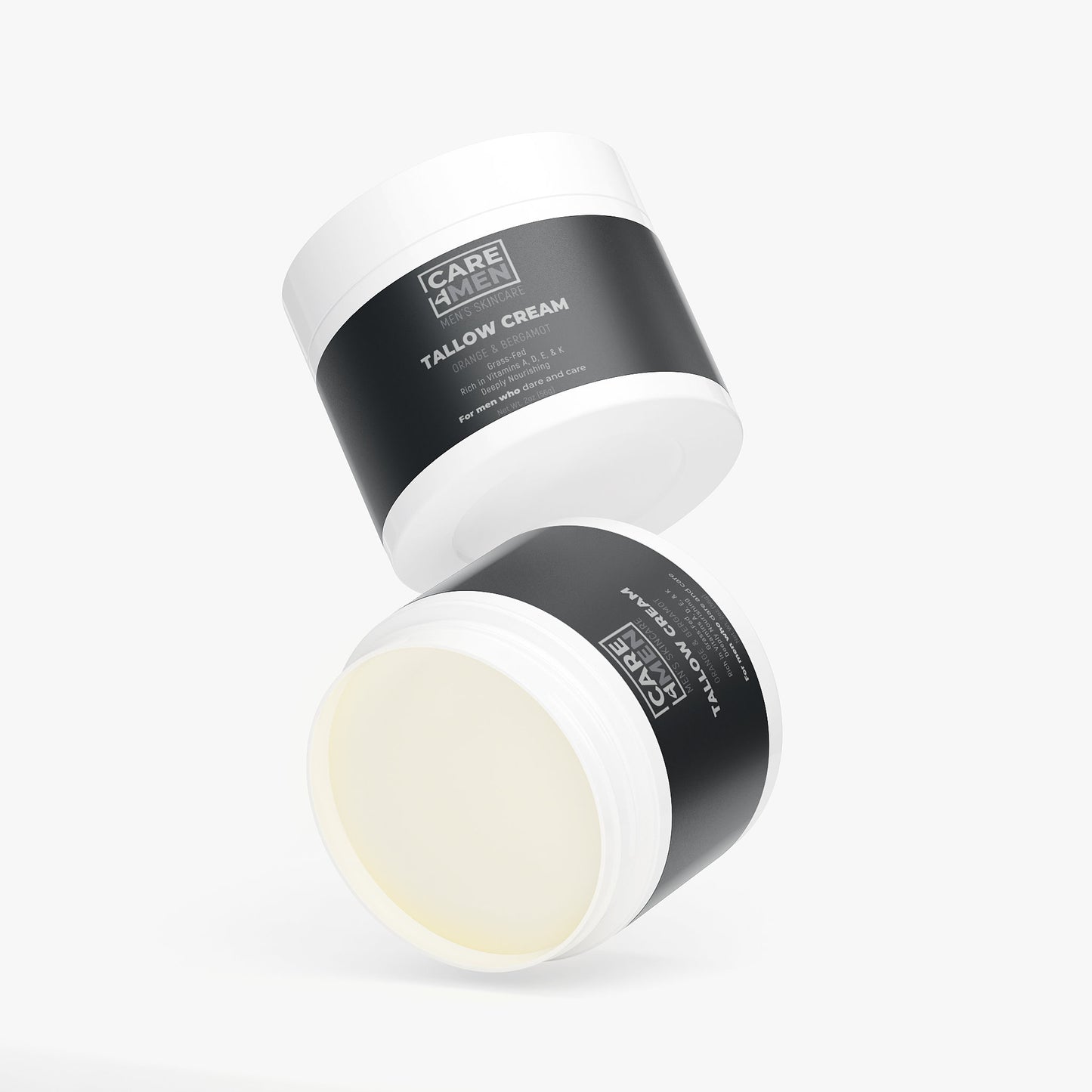 Tallow Cream Orange & Bergamot by Care4Men — label view 3