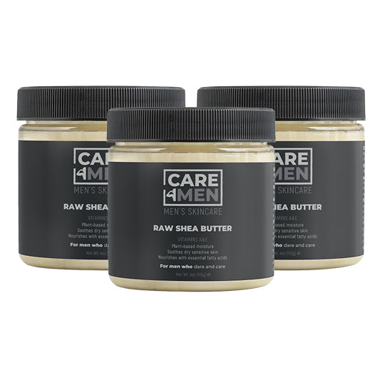 Raw Shea Butter by Care4Men — 3-pack bundle