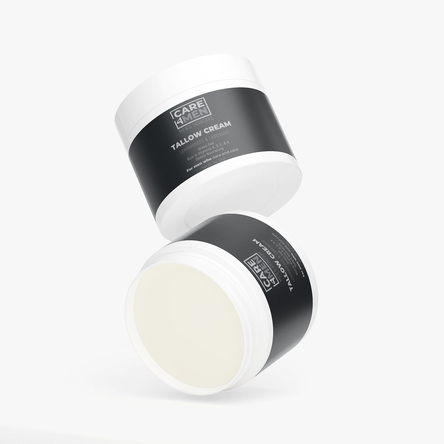 Tallow Cream Lemongrass & Lavender by Care4Men — label view 3